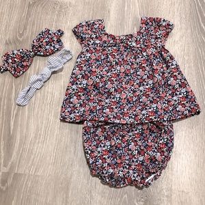 Janie and Jack Floral Outfit